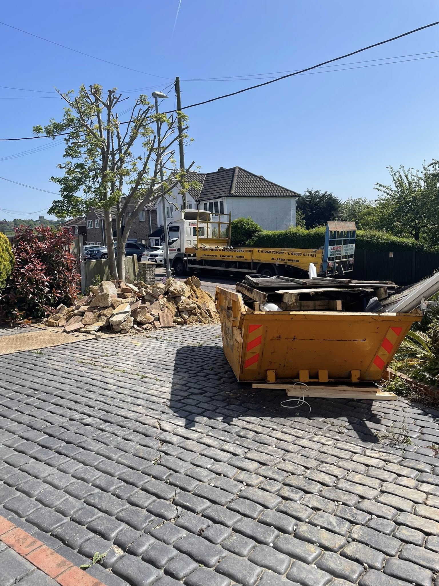 Small skin on cobbled driveway in Basildon | Essex | Kent | London | Hertfordshire
